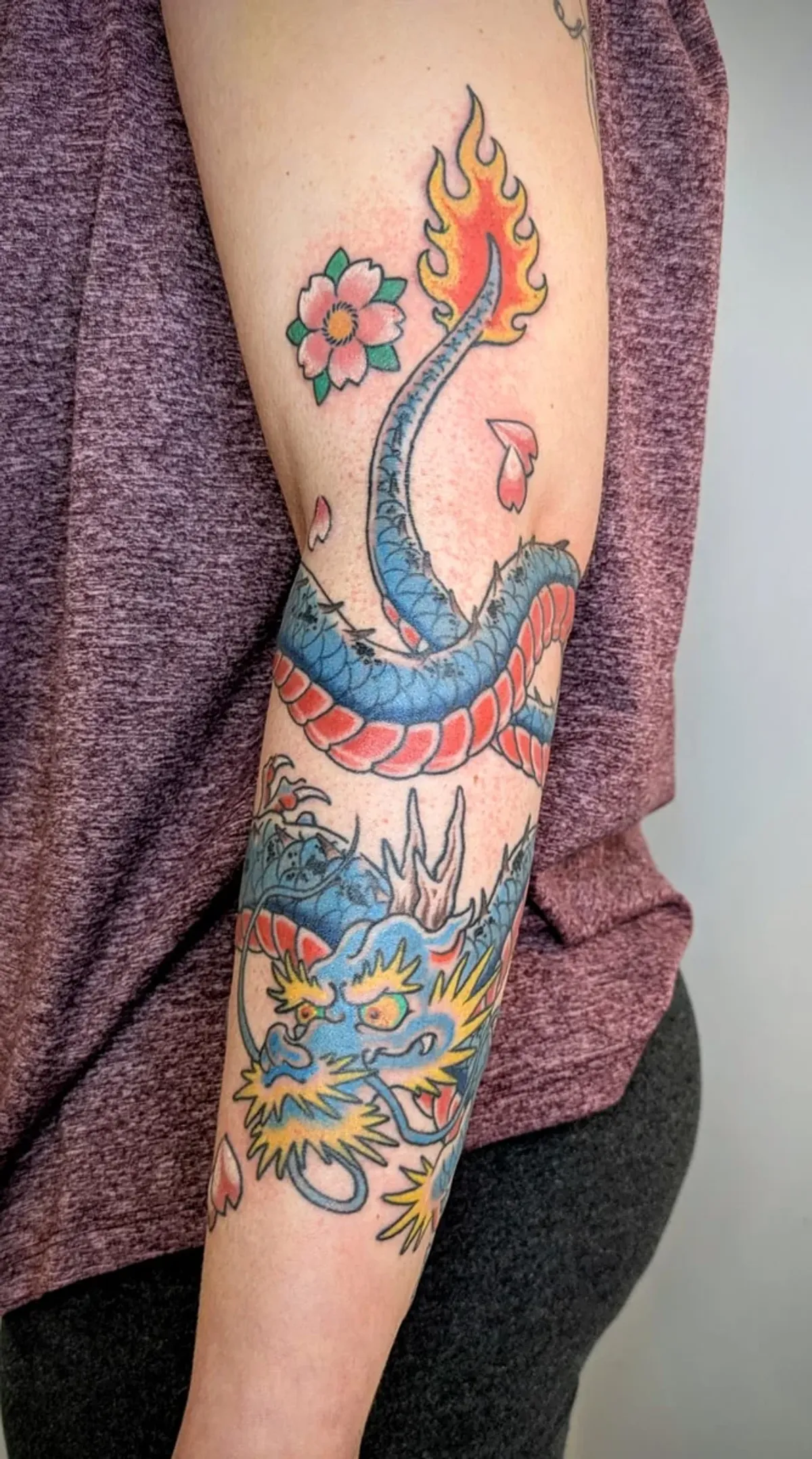 Réalisation par Blondin, salon NEEDLES Ink Grenoble