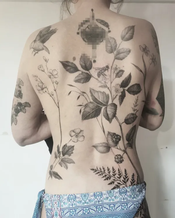 Réalisation par Laura, salon NEEDLES Ink Grenoble