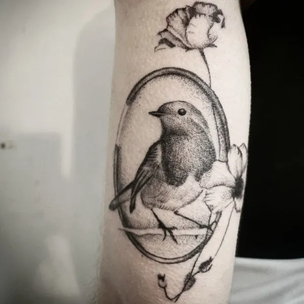 Réalisation par Laura, salon NEEDLES Ink Grenoble