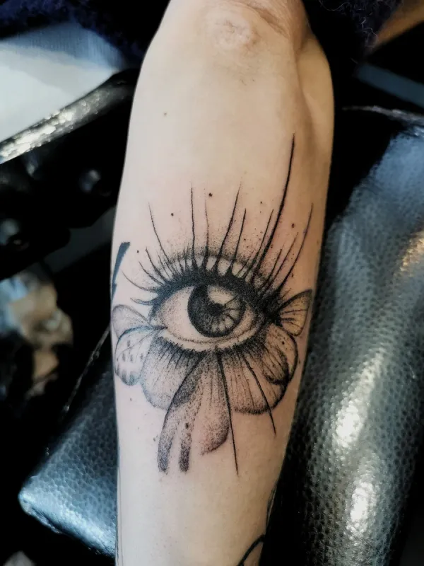 Réalisation par Laura, salon NEEDLES Ink Grenoble