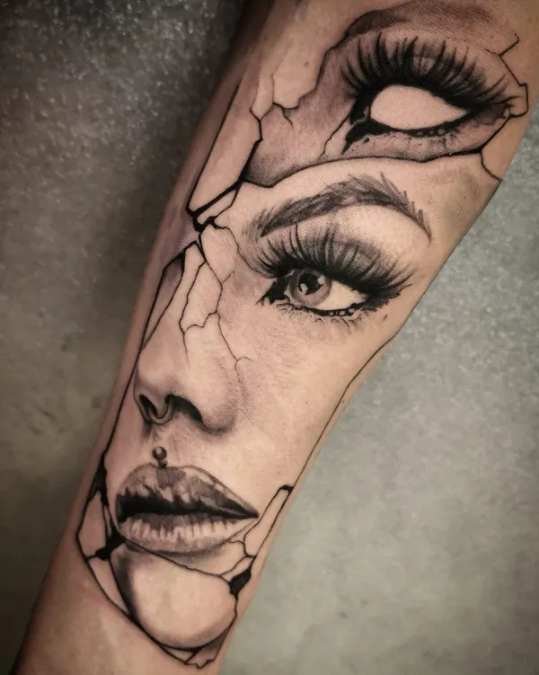 Réalisation par Tom, salon NEEDLES Ink Grenoble